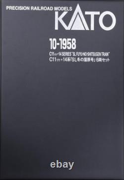 Kato N Gauge C11 171+14 Series 500 Winter Wetlands 6 Car Set Model Train 10-1958