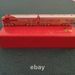 Key Model Trains N Gauge AT&SF painted Brass twin set EMD F3 Circa 1980s