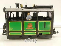 LGB G GAUGE 2150 Elias Steam Tram Locomotive No 13 Green livery with lights. Bxd