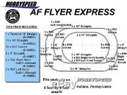 LIONEL AMERICAN FLYER EXPRESS TRACK PACK S GAUGE R20 FASTRACK design Layout NEW