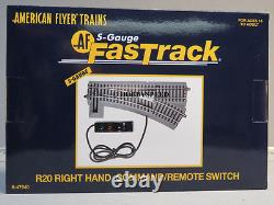 LIONEL AMERICAN FLYER FASTRACK R20 RIGHT COMMAND/REMOTE SWITCH S Gauge 6-47940