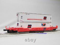 LIONEL BURLINGTON NORTHERN HUSKY STACK with TRAILERS #63345 O GAUGE 2226571 NEW