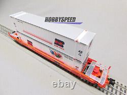 LIONEL BURLINGTON NORTHERN HUSKY STACK with TRAILERS #63345 O GAUGE 2226571 NEW