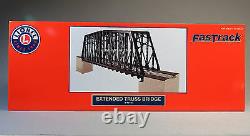 LIONEL EXTENDED TRUSS BRIDGE & MODULAR PIERS O GAUGE fas track over 6-82110 NEW