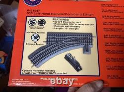 LIONEL FASTRACK 036 REMOTE/COMMAND SWITCH LEFT HAND o gauge train 6-81947 NEW