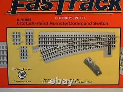 LIONEL FASTRACK 072 LH REMOTE COMMAND SWITCH track o gauge turnout 6-81953 NEW