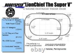 LIONEL FASTRACK LIONCHIEF SUPER V TRACK PACK LAYOUT 5' X 9' O GAUGE train NEW