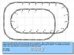 LIONEL FASTRACK LIONCHIEF SUPER V TRACK PACK LAYOUT 5' X 9' O GAUGE train NEW