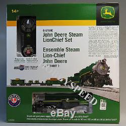 LIONEL JOHN DEERE STEAM LIONCHIEF REMOTE CONTROL TRAIN SET o gauge 6-83286 NEW