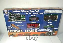 LIONEL LINES 36 Piece G-Gauge R/C Model Train Set with Sound & Lights Tested