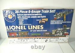 LIONEL LINES 36 Piece G-Gauge R/C Model Train Set with Sound & Lights Tested