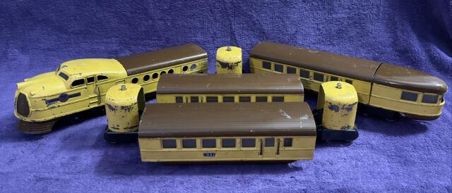 Lionel O Gauge 636w City Of Denver Train Prewar Complete Set (2)637 638 (3)truck