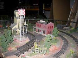LIONEL TRAIN LAYOUT O'GAUGE approximately 16' x 39