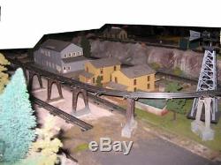 LIONEL TRAIN LAYOUT O'GAUGE approximately 16' x 39