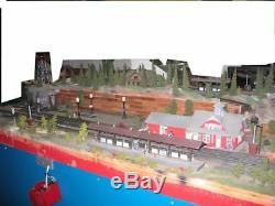 LIONEL TRAIN LAYOUT O'GAUGE approximately 16' x 39