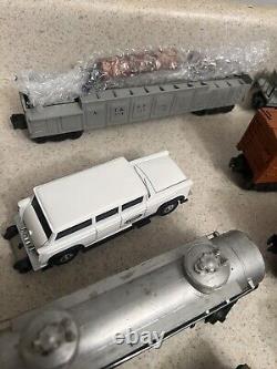LOT OF Lionel Train Cars O Gauge Lumber Car Box Car Post War Caboose And More