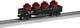 Lackawanna O Gauge Model Train Gondola Car With Canister Load