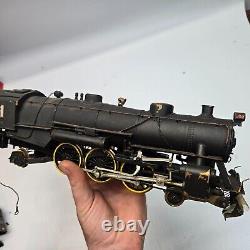 Large Antique Brass heavy O gauge train Locomotive 300 steam engine brass wheels