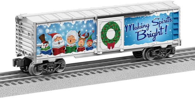 Lionel 2023 Christmas Music Boxcar, Illuminated O Gauge Model Train Car With Led
