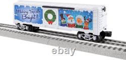 Lionel 2023 Christmas Music Boxcar, Illuminated O Gauge Model Train Car with LED