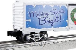 Lionel 2023 Christmas Music Boxcar, Illuminated O Gauge Model Train Car with LED
