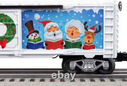 Lionel 2023 Christmas Music Boxcar, Illuminated O Gauge Model Train Car with LED