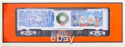 Lionel 2023 Christmas Music Boxcar, Illuminated O Gauge Model Train Car with LED