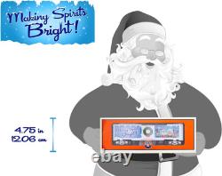 Lionel 2023 Christmas Music Boxcar, Illuminated O Gauge Model Train Car with LED