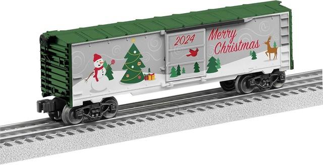 Lionel 2024 Christmas O Gauge Model Train Boxcar