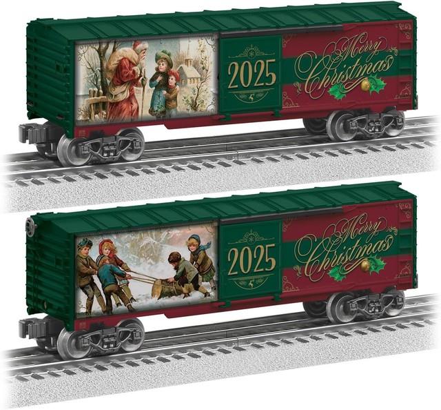 Lionel 2025 Christmas O Gauge Model Train Boxcar