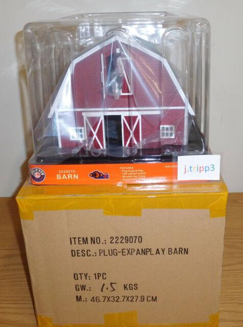 Lionel 2229070 Classic Red Barn Building O Gauge Train Accessory Led Lighting