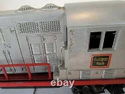 Lionel #2328 Burlington GP-7 Train Engine- 0 Gauge With Box Free Shipping