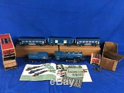 Lionel 283W O Gauge 263e Blue Comet Passenger Set With Boxes