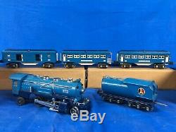 Lionel 283W O Gauge 263e Blue Comet Passenger Set With Boxes