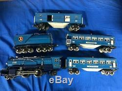 Lionel 283W O Gauge 263e Blue Comet Passenger Set With Boxes