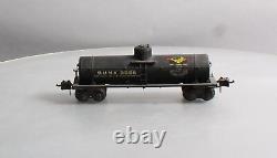 Lionel 2955 Vintage O Gauge Prewar Sunoco Die-Cast Single Dome Tank Car