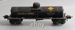 Lionel 2955 Vintage O Gauge Prewar Sunoco Die-Cast Single Dome Tank Car