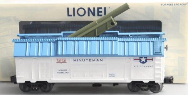 Lionel 3666 Minuteman Us Air Force Cannon Firing Car 6-29828 O Gauge Train Pwc