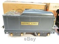 Lionel 385E Loco 384T Tender Gunmetal Copper/Brass OBs Standard Gauge X1972