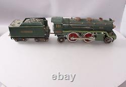 Lionel 390E Vintage Standard Gauge Green 2-4-2 Steam Locomotive with Tender