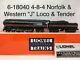 Lionel 6-18040 4-8-4 Norfolk & Western J Steam Locomotive & Tender O Gauge