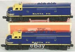 Lionel 6-18117 Santa Fe Blue F3 AA Diesel Set with Horn O-Gauge NOS Unused