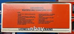 Lionel 6-18304 & 6-18305 O Gauge Lackawanna Commuter Cars (powered & non)