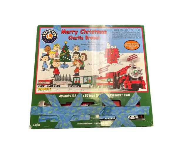 Lionel 6-30193 Christmas Charlie Brown Peanuts Ready Run O Gauge Train Set Rare