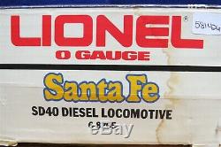 Lionel 6-8265 Santa Fe SD40 Diesel Locomotive O Gauge 581426