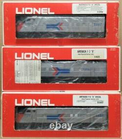 Lionel 6-8466/67/75 Amtrak F3 PH 1 ABA Power/Dummy Diesel Engine Set O-Gauge EX