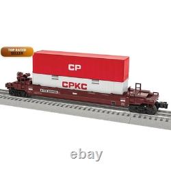 Lionel CPKC Maxi-Stack O Gauge Model Train Flatcar 2528030
