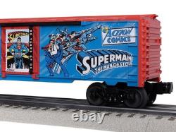 Lionel DC Comics Superman 90 Years of DC O Gauge Model Train Boxcar