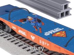Lionel DC Comics Superman Flatcar, O Gauge Model Train Car