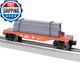 Lionel Dc Comics Superman Flatcar O Gauge Model Train Car Removable Steel Beams
